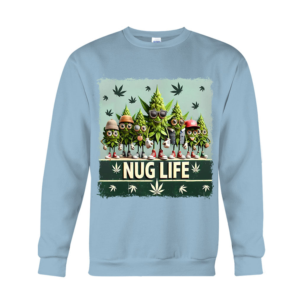 Nug Life - Weed T-shirt And Hoodie