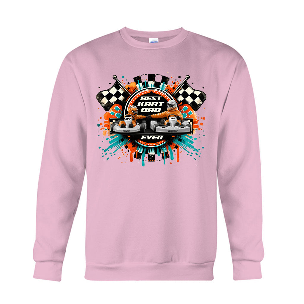 Kart Racing Loving Dad & Kid - Personalized Father T-shirt And Hoodie