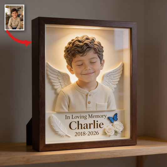 Personalized In Loving Memory Latino Little Boy Memorial Acrylic Plaque