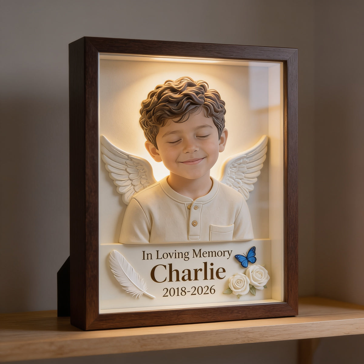 Personalized In Loving Memory Latino Little Boy Memorial Acrylic Plaque