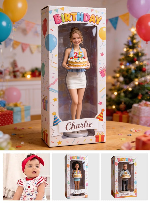 Personalized 25th Birthday Woman Acrylic Display Box Keepsake Gift
