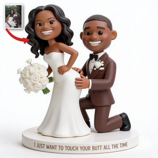 Personalized Custom Photo Wedding Black Couple Custom Shaped Acrylic Plaque Funny Couple Gift