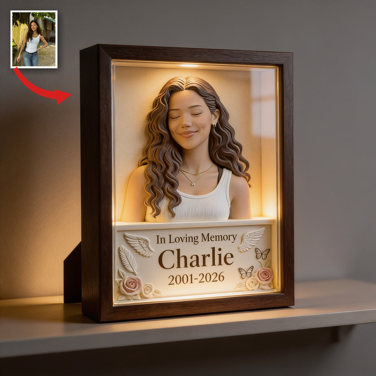 Personalized In Loving Memory Latina Woman Custom Acrylic Plaque