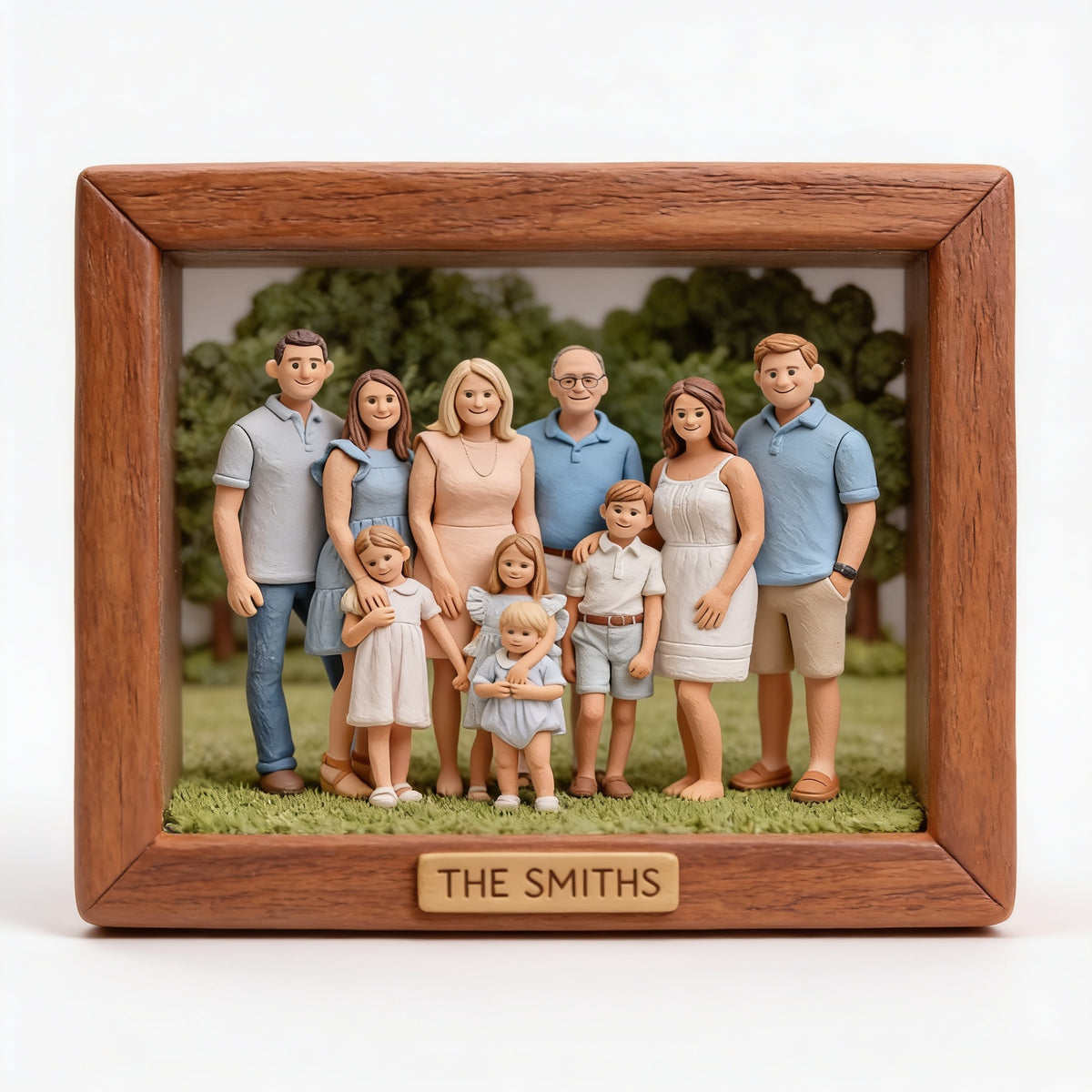 Personalized Custom Photo Big Family Custom Shaped Acrylic Plaque Keepsake Gift