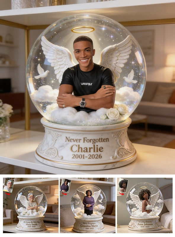 Personalized Memorial Black Man Custom Shaped Acrylic Plaque Sympathy Gift