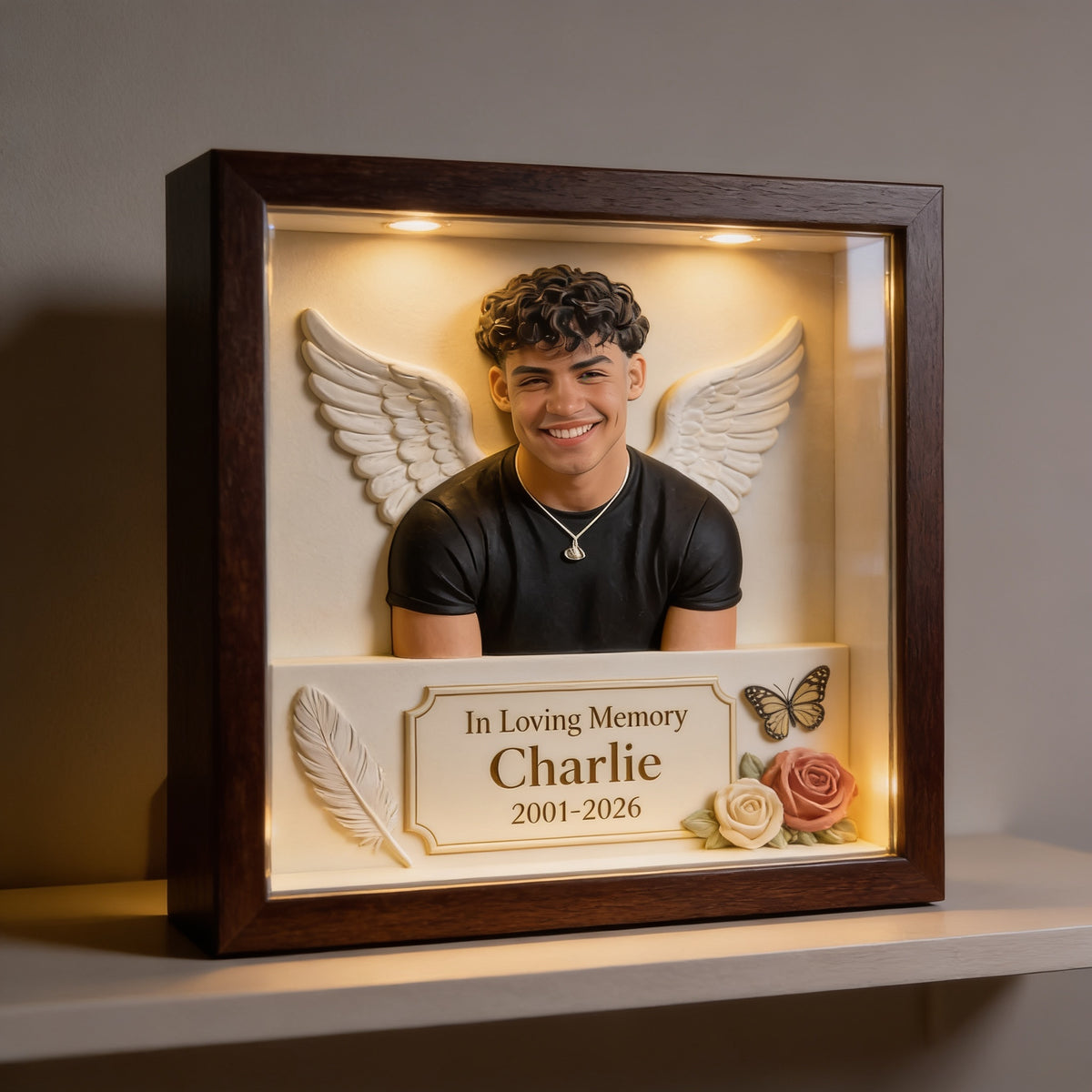 Personalized In Loving Memory Latino Man Custom Acrylic Memorial Plaque