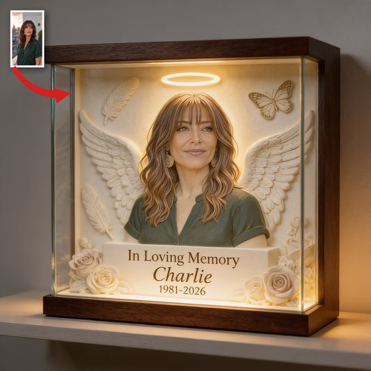 Personalized In Loving Memory Middle-Aged Latina Woman Memorial Acrylic Plaque Mom Wife Keepsake