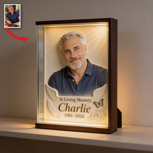 Personalized In Loving Memory Middle-Aged Man Memorial Acrylic Plaque Gift for Dad Husband