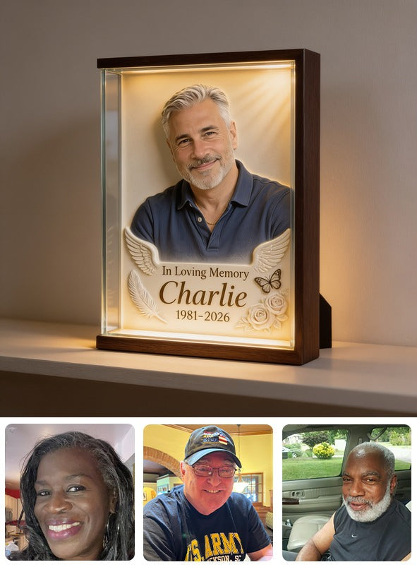 Personalized In Loving Memory Middle-Aged Man Memorial Acrylic Plaque Gift for Dad Husband