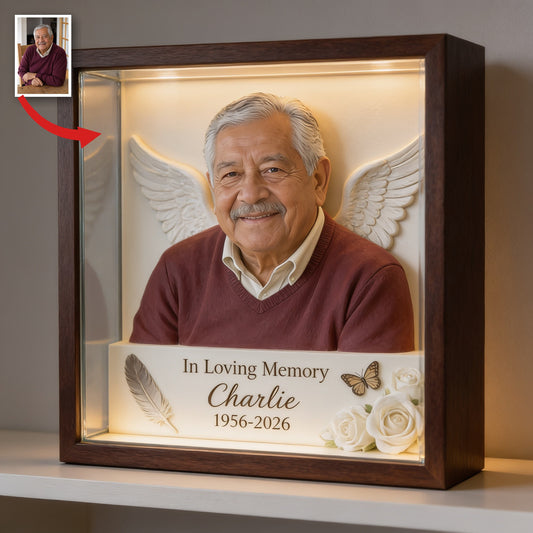 Personalized In Loving Memory Older Latino Man Grandpa Custom Acrylic Plaque