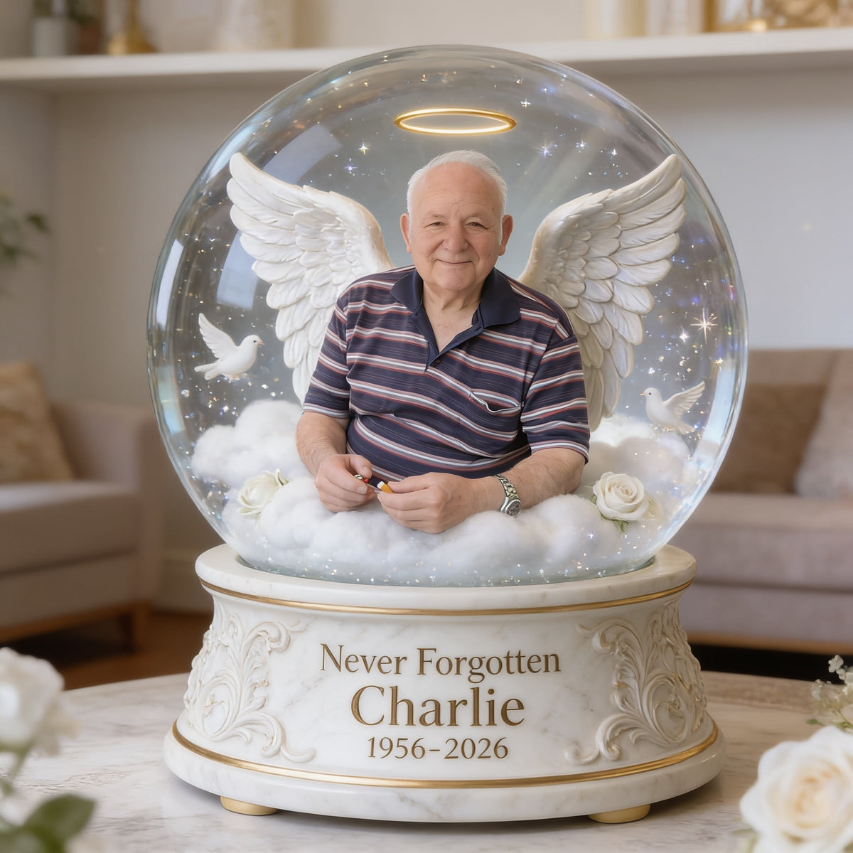 Personalized Memorial Older Man Grandfather Custom Acrylic Plaque Sympathy Gift
