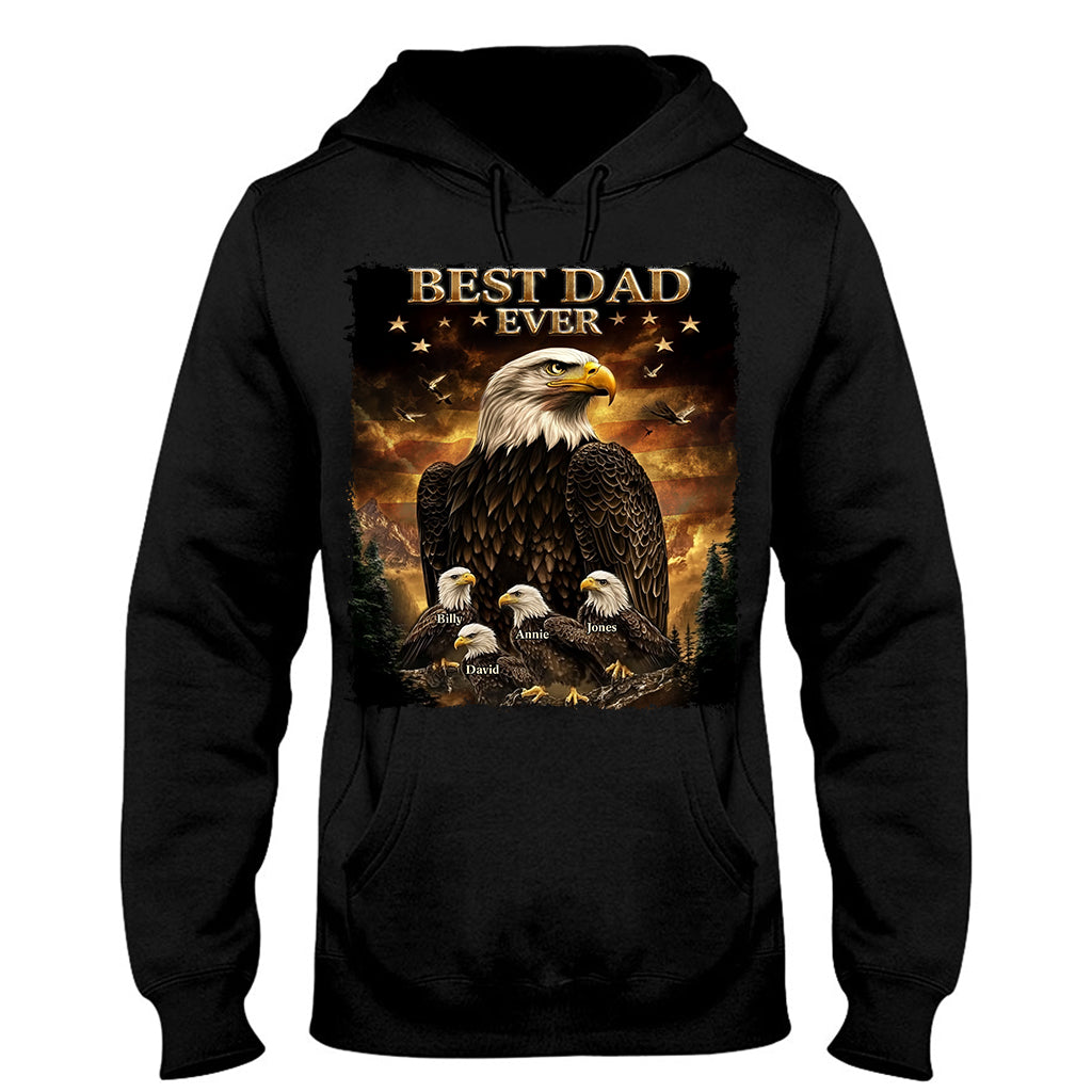 Best Dad Ever - Personalized Father T-shirt And Hoodie
