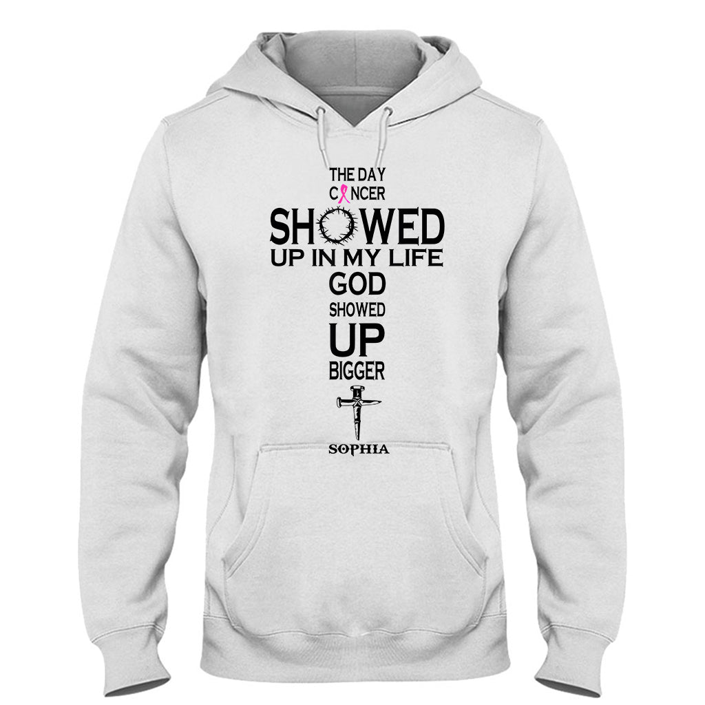 Faith Over Fear - Personalized Breast Cancer Awareness T-shirt And Hoodie