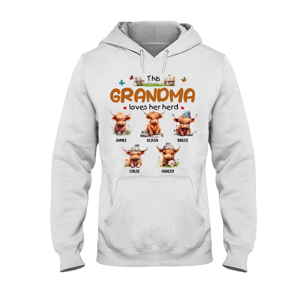 This Grandma Loves Her Herd - Personalized Grandma T-shirt And Hoodie