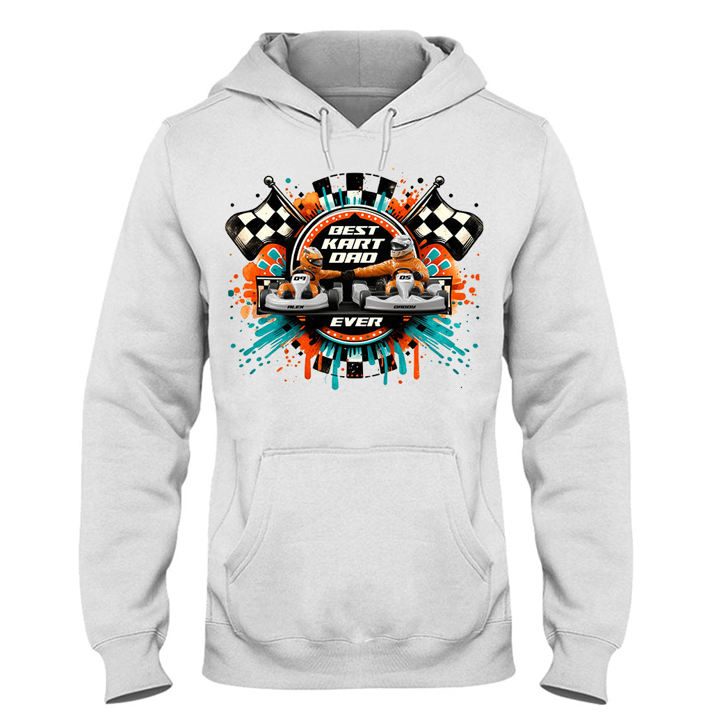 Kart Racing Loving Dad & Kid - Personalized Father T-shirt And Hoodie