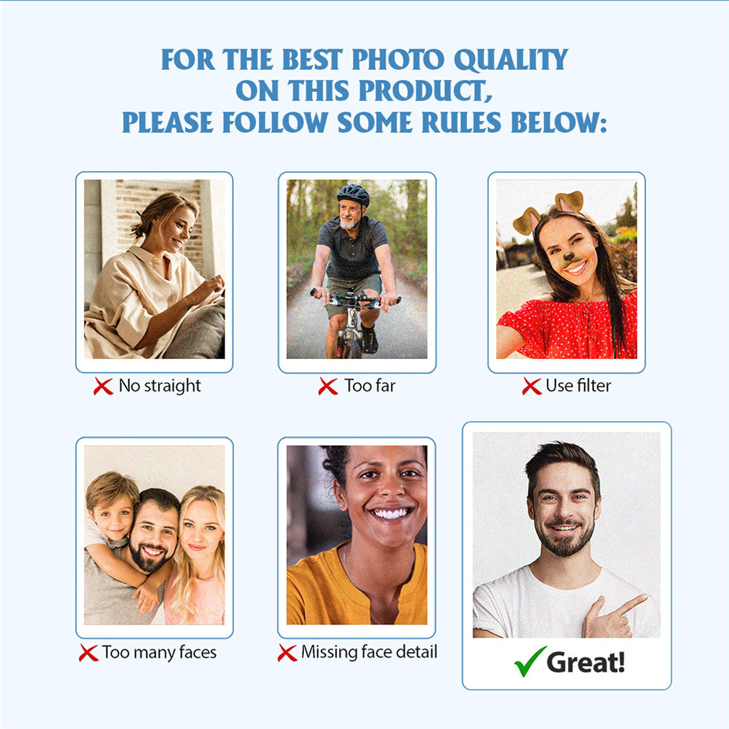 Any Photo Funny Face & Naughty - Personalized Couple 3D Mouse Pad