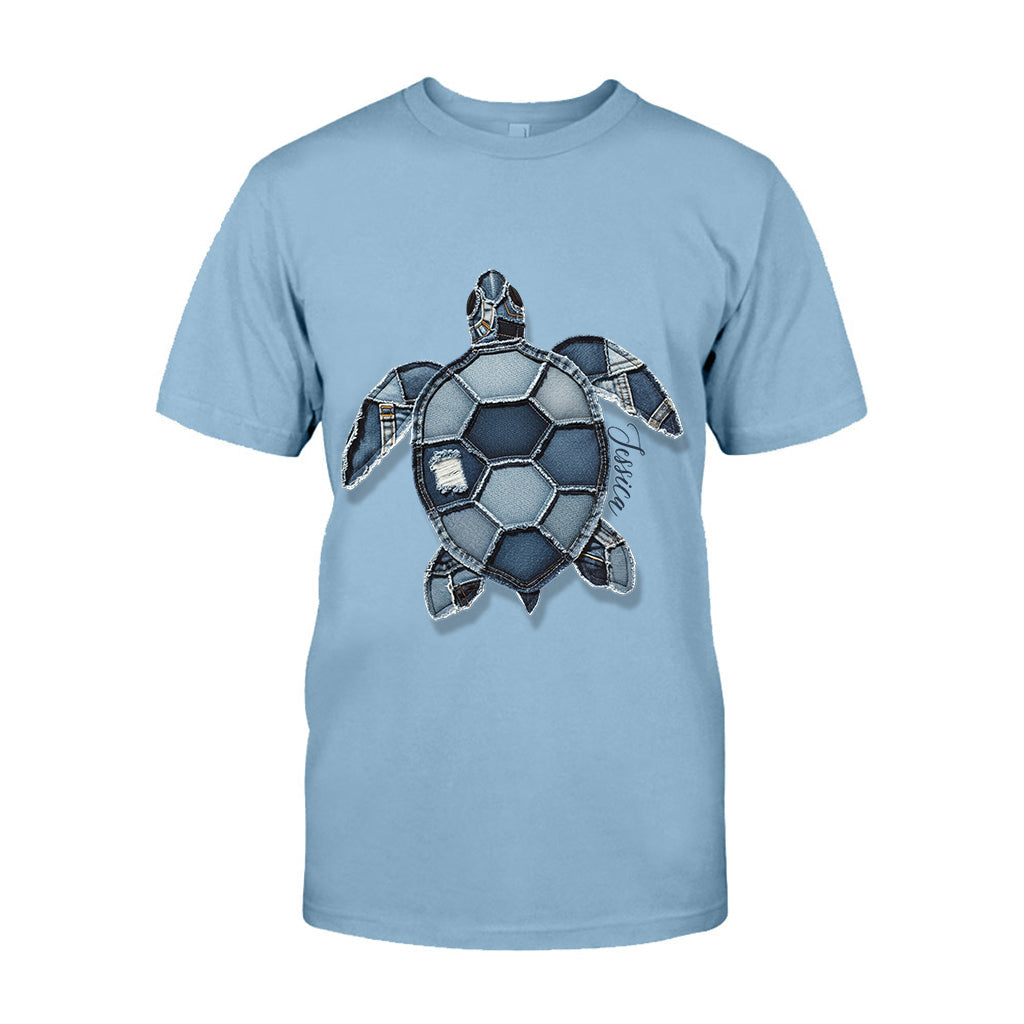 Blue Turtle - Personalized Turtle T-shirt And Hoodie