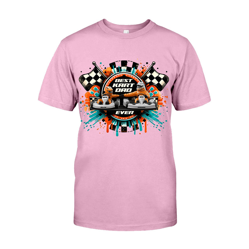 Kart Racing Loving Dad & Kid - Personalized Father T-shirt And Hoodie
