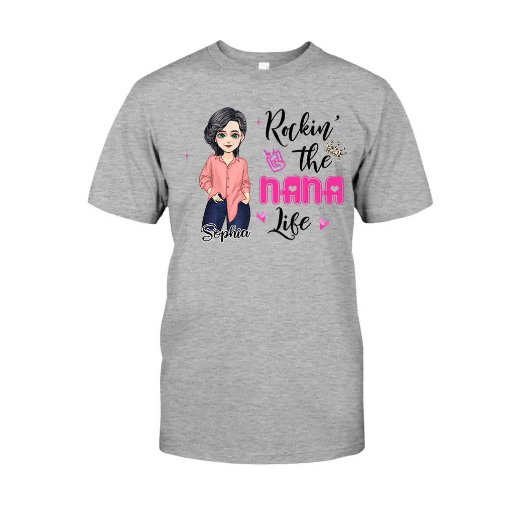 Rockin' The Nana Life - Gift for grandma, mom - Personalized T-shirt And Hoodie