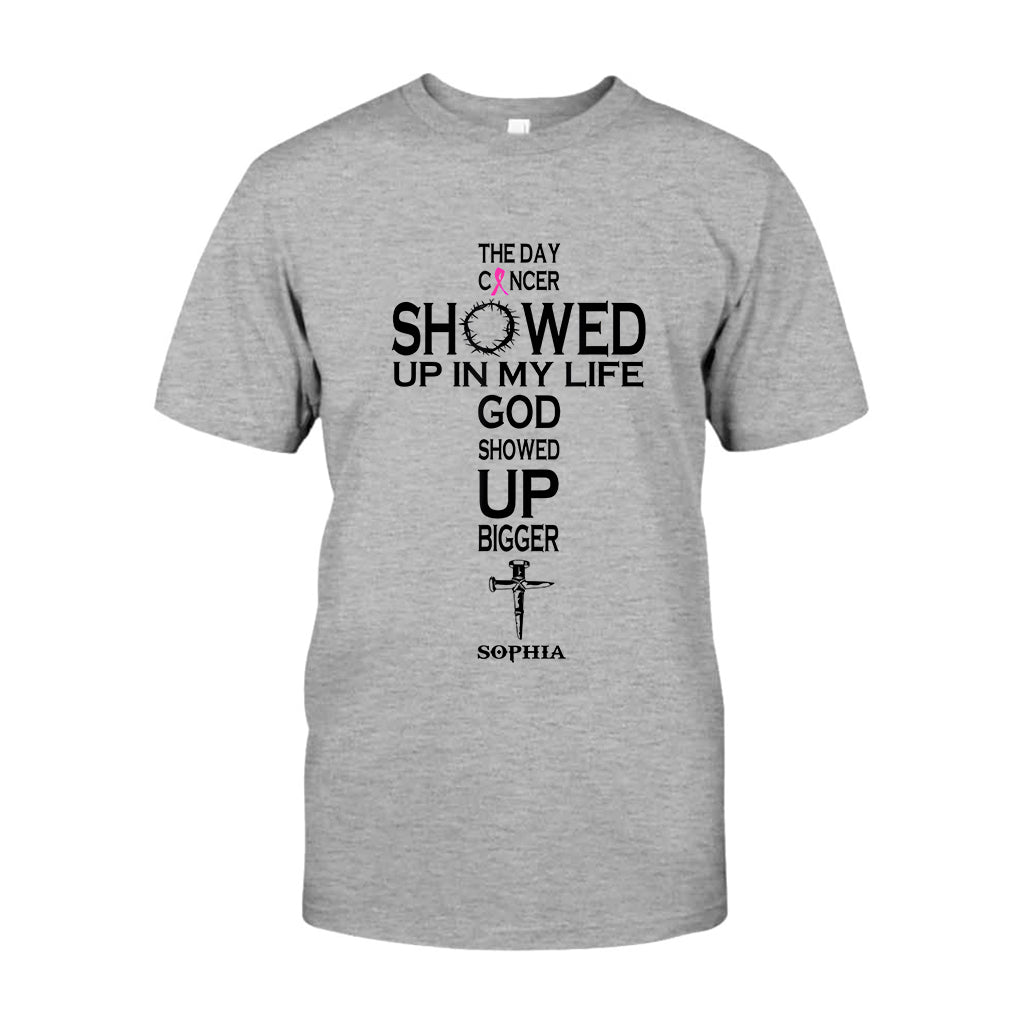 Faith Over Fear - Personalized Breast Cancer Awareness T-shirt And Hoodie