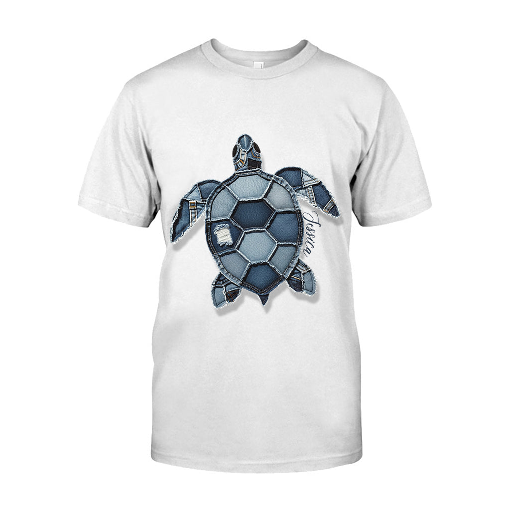 Blue Turtle - Personalized Turtle T-shirt And Hoodie