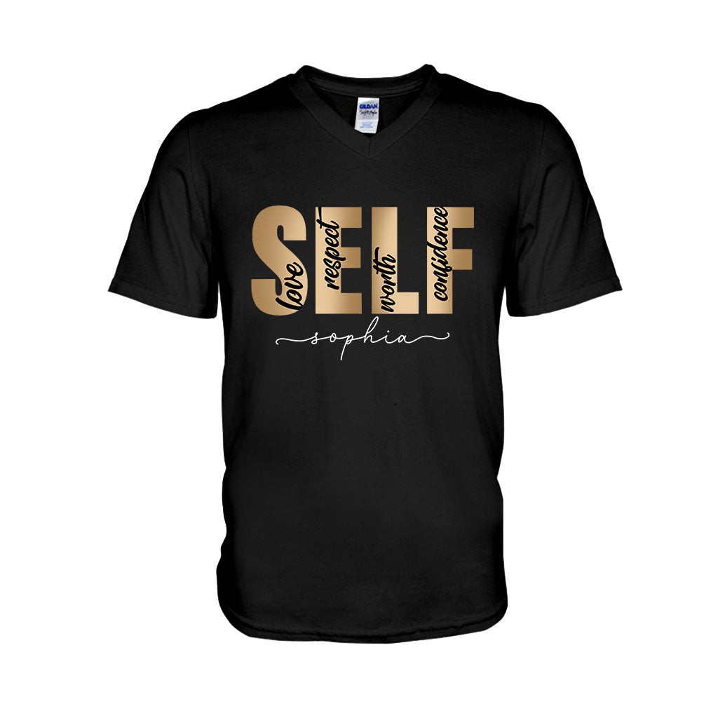 Self Confidence - Personalized African American T-shirt And Hoodie