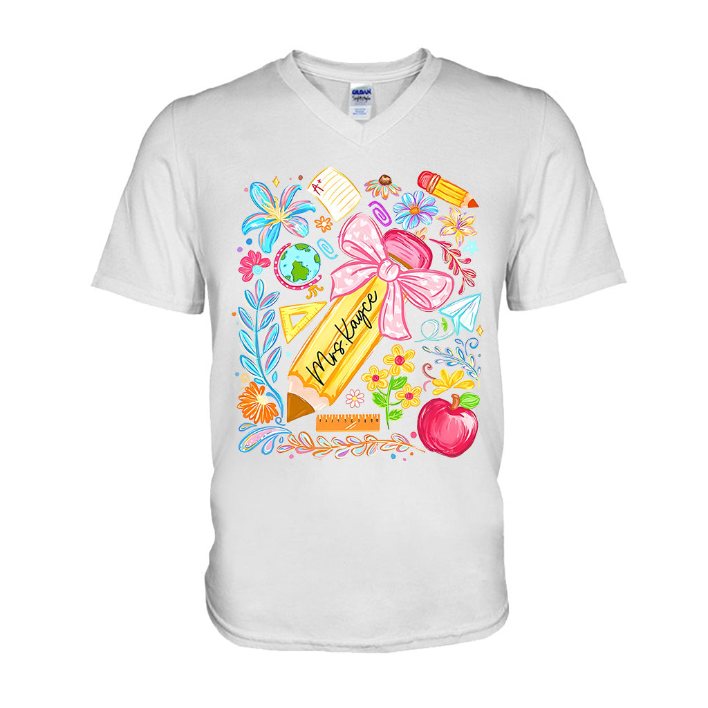 Back To School, Teacher Gift Idea - Personalized Teacher T-shirt And Hoodie