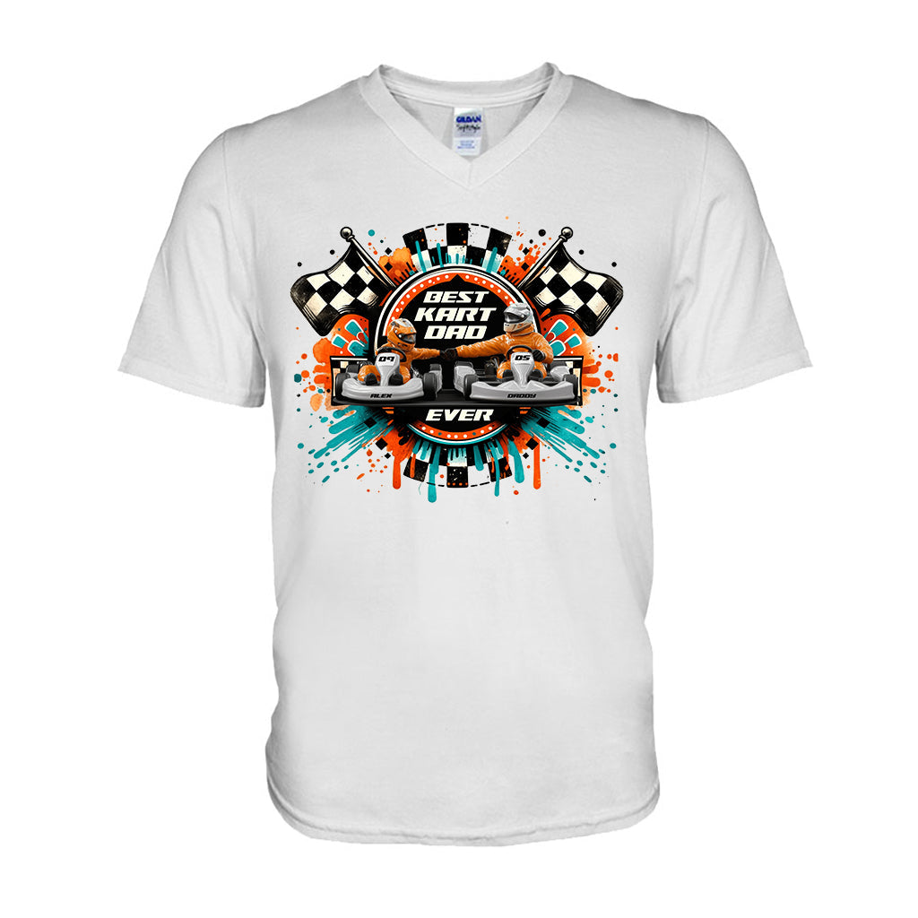 Kart Racing Loving Dad & Kid - Personalized Father T-shirt And Hoodie
