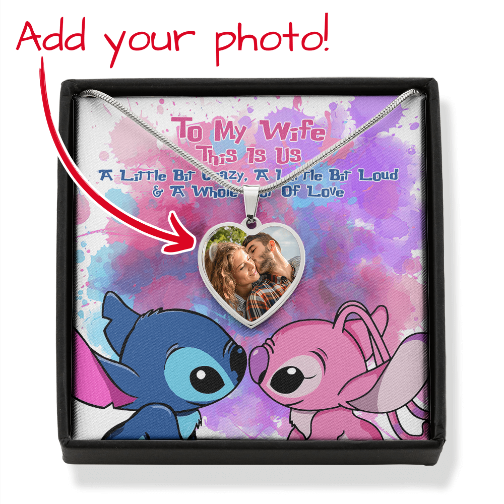 This Is Us - Personalized Couple Ohana Heart Pendant Necklace - sth5300