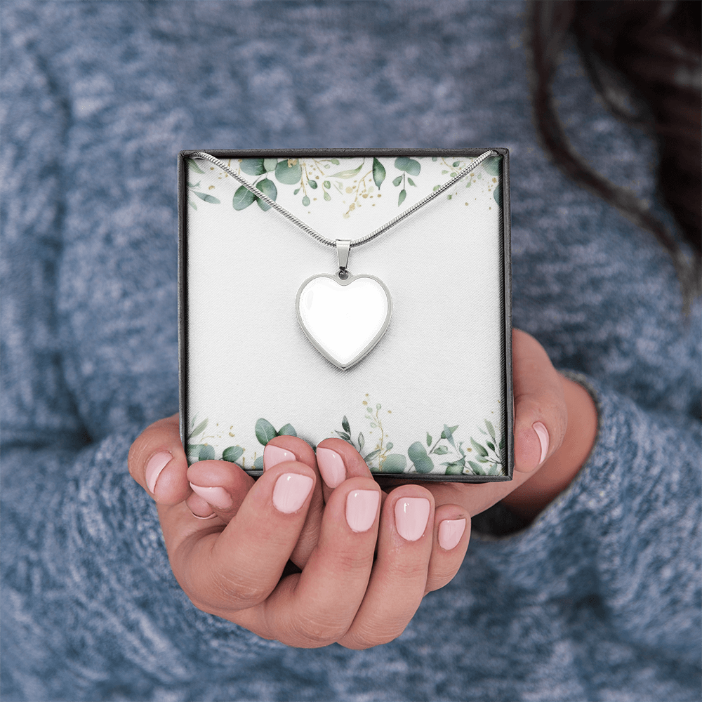 Your Wings Were Ready But My Heart Was Not - Personalized Memorial Heart Pendant Necklace - dth5801