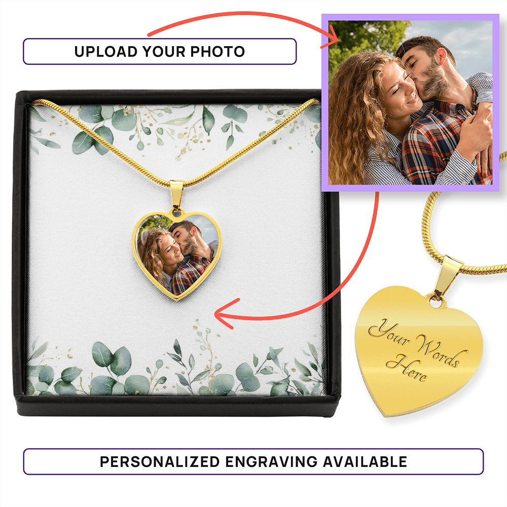 Your Wings Were Ready But My Heart Was Not - Personalized Memorial Heart Pendant Necklace - dth5801