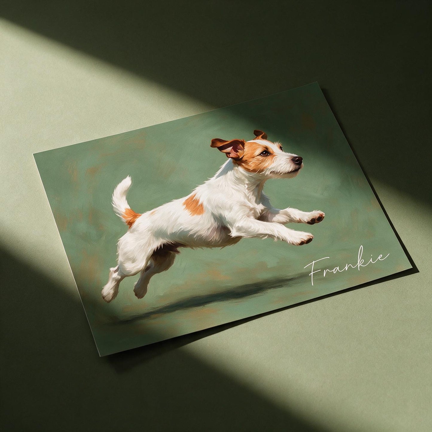 Personalized Zoomies Dog Poster - Custom Running Pet Portrait Wall Art Gift for Dog Lovers