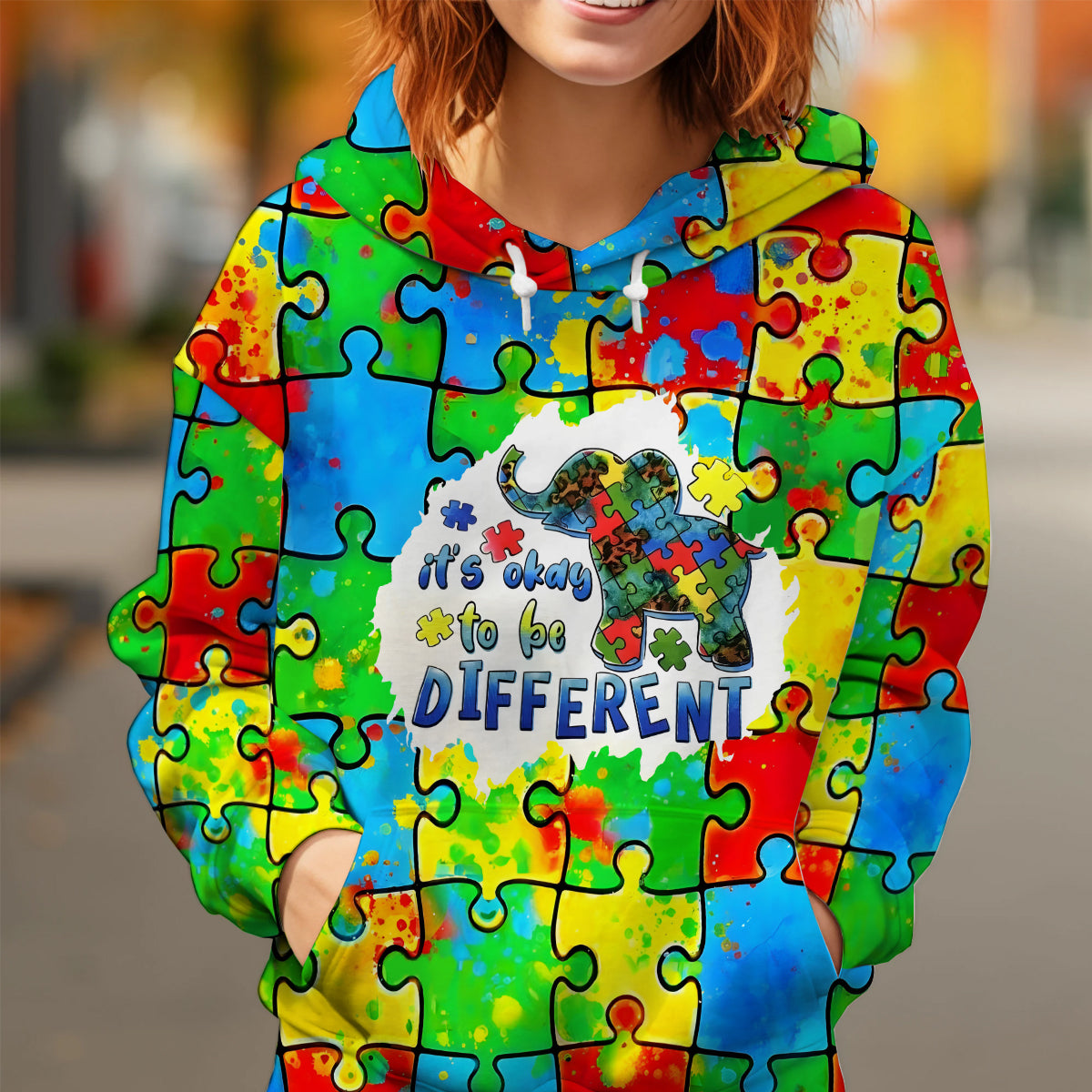 Its Ok To Be Different - Autism Awareness All Over Shirt