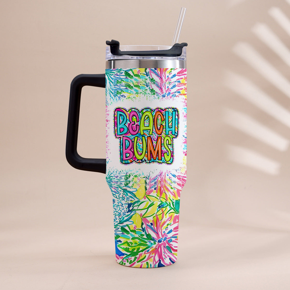 Beach Bum Besties - Personalized Sea Lover Tumbler With Handle