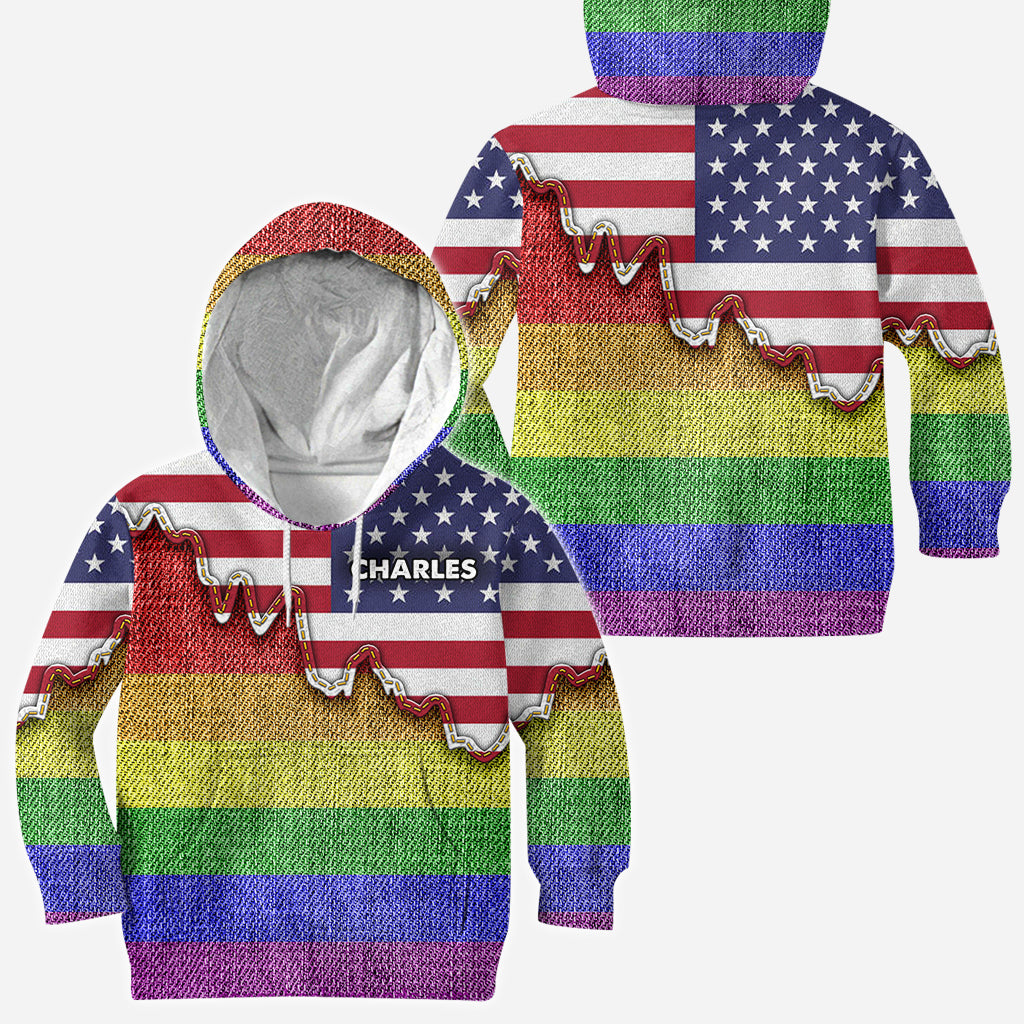 I am brave I am bruised True Colors - Personalized LGBT Support All Over Shirt