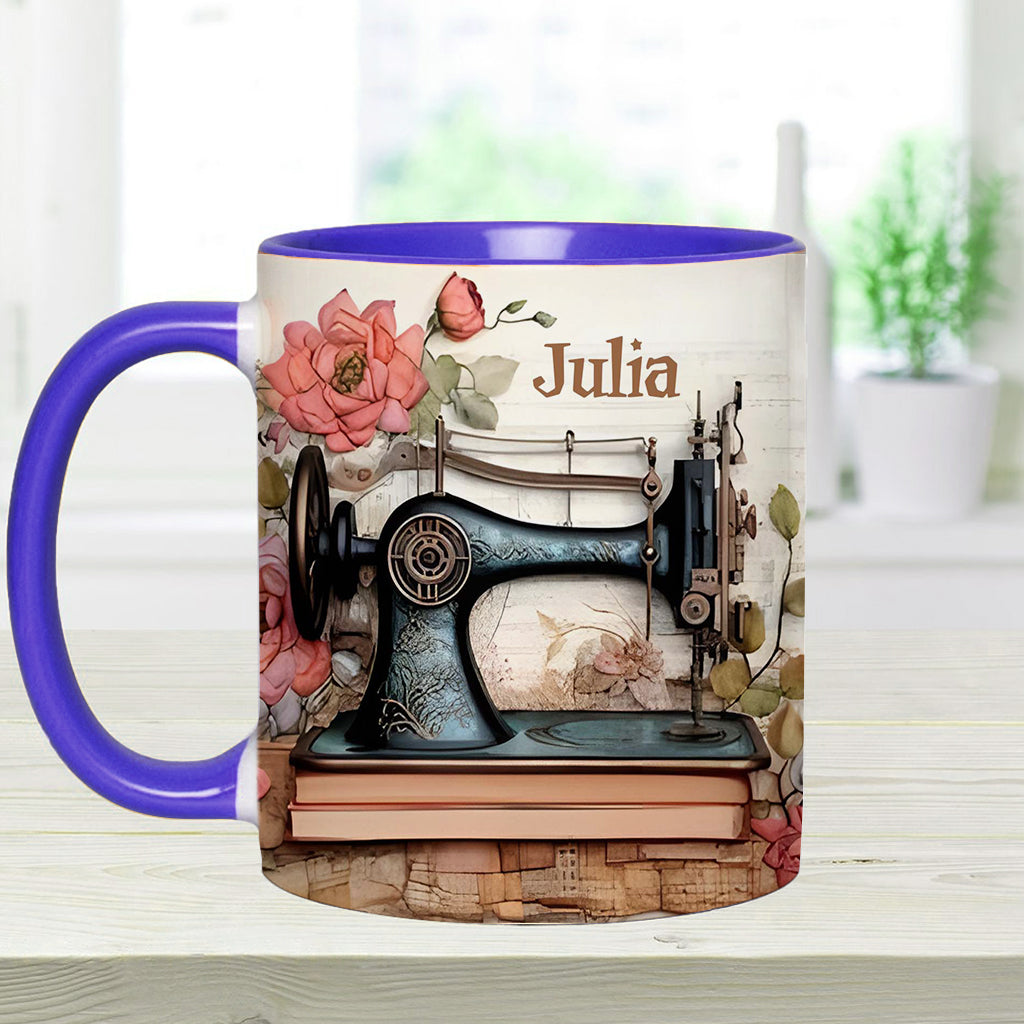 Sewing Machine - Personalized Sewing Accent Mug