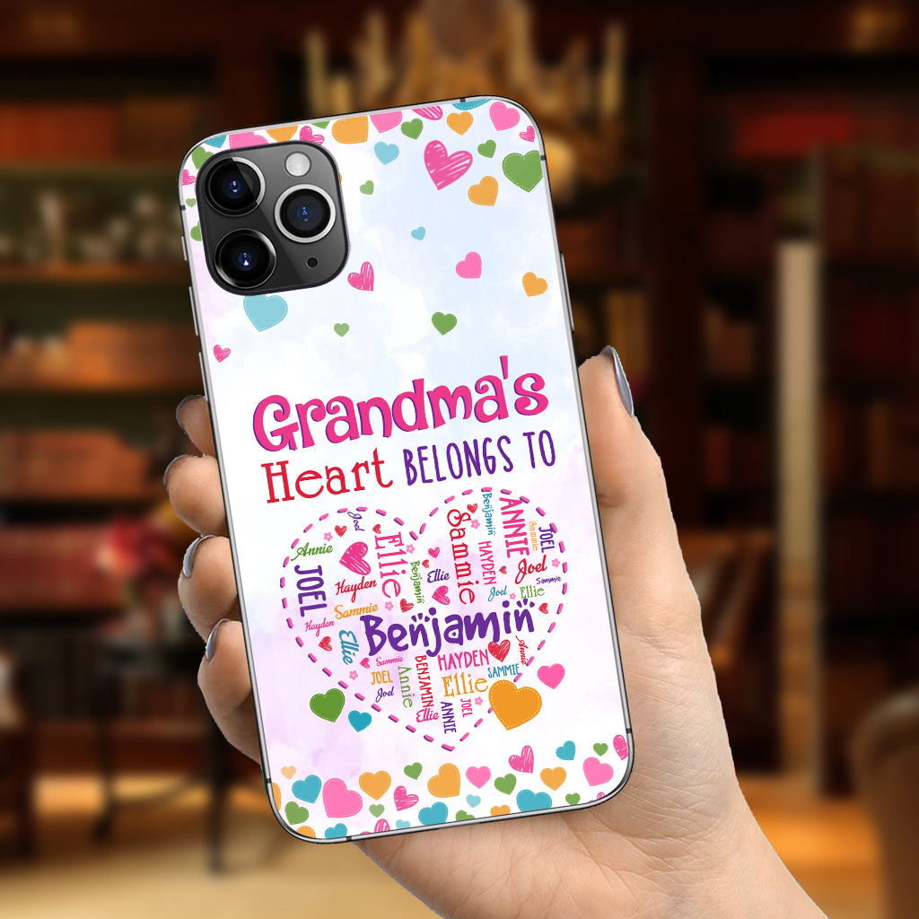 Grandma's Heart - Personalized Grandma Phone Case