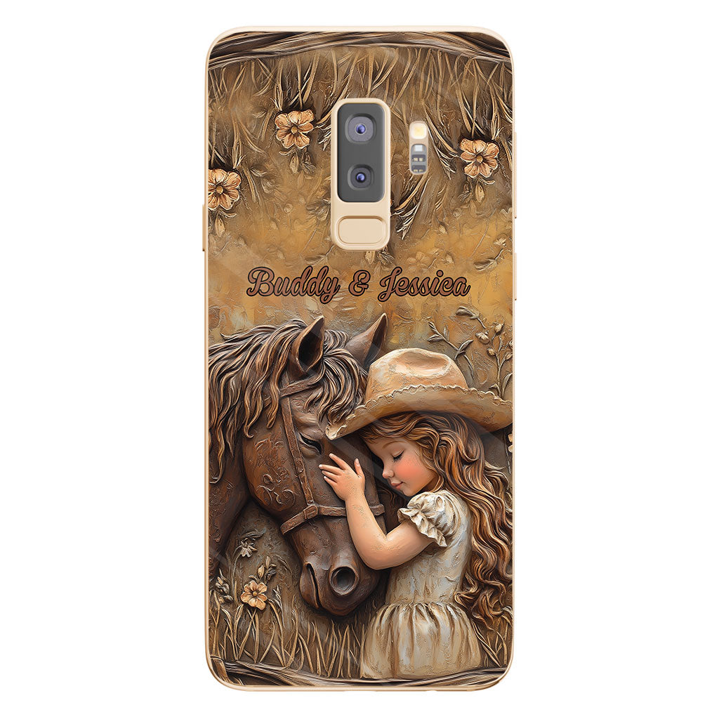 Just A Girl Who Loves Horse - Personalized Horse Clear Phone Case