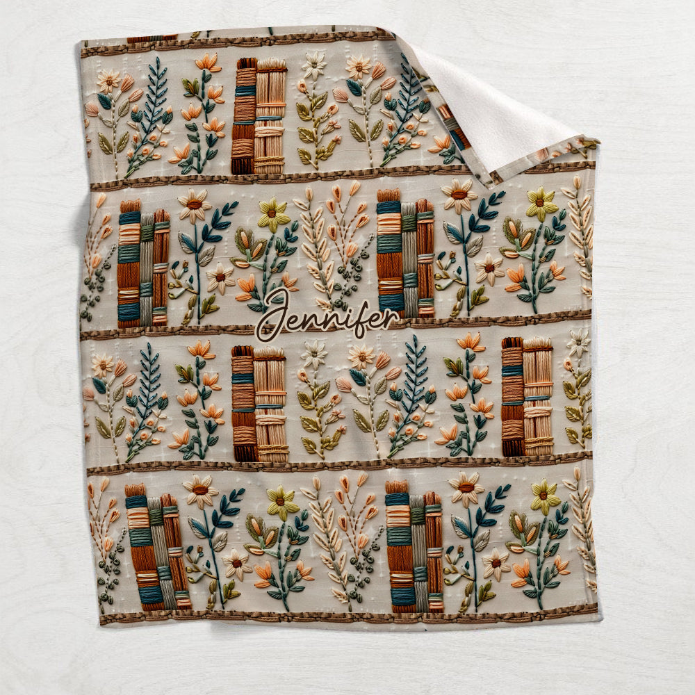 Love Books - Personalized Book Blanket