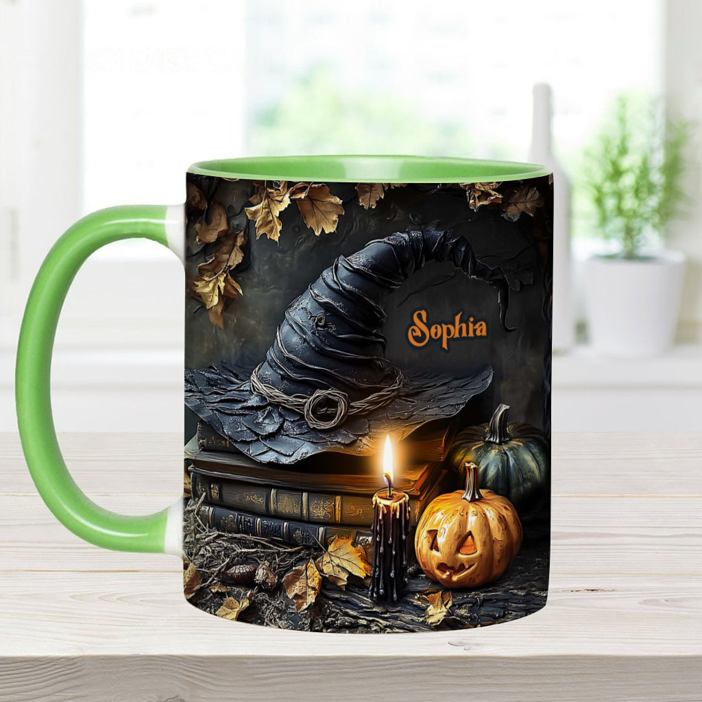 A Witch's Autumn Ritual - Personalized Witch Accent Mug