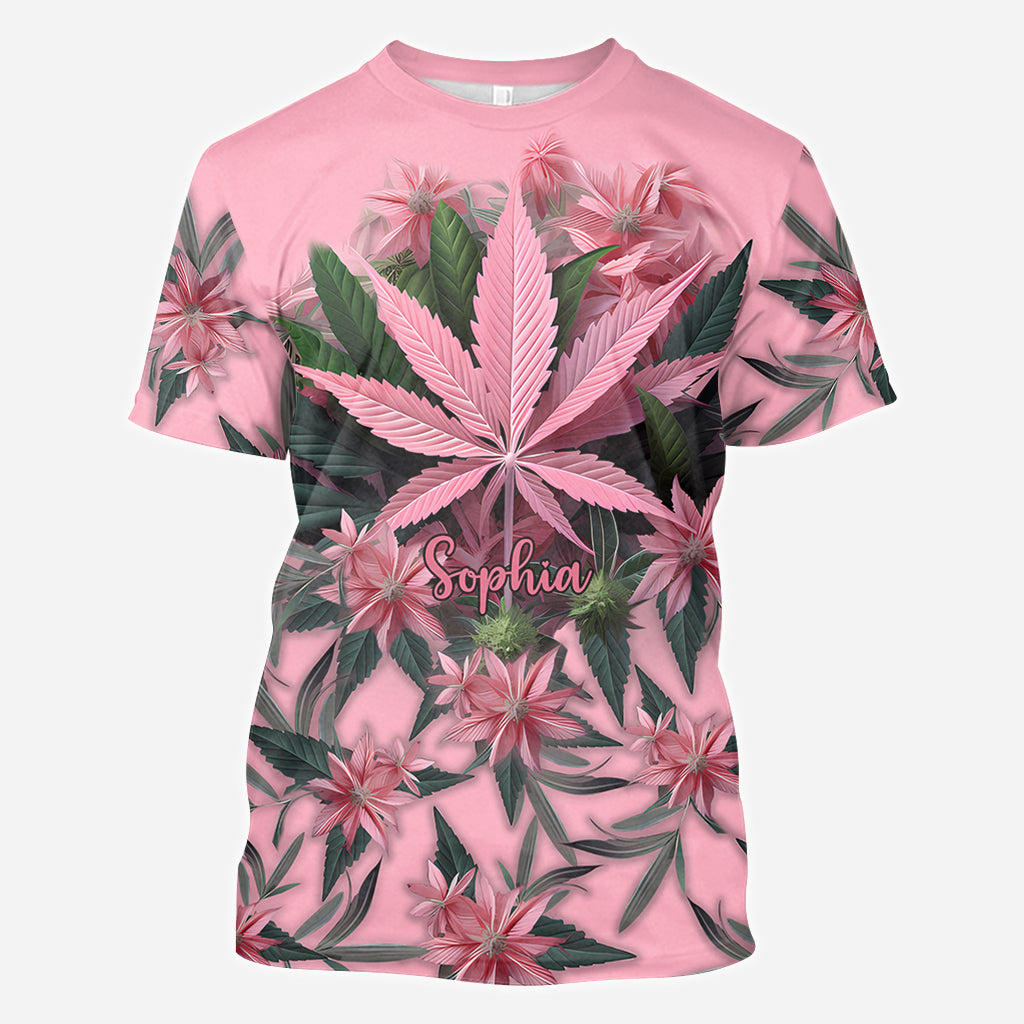Pink Stoner Chick - Personalized Weed All Over Shirt