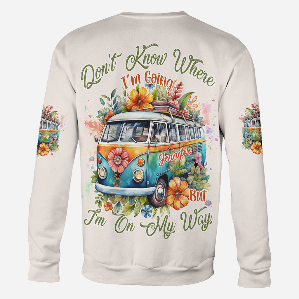 On My Way - Personalized Hippie All Over Shirt