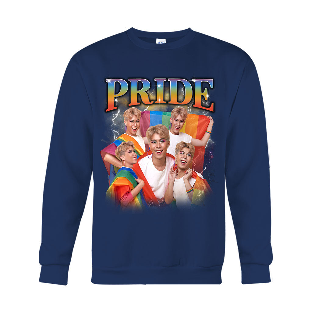 Pride Bootleg Rap Style Photo Custom - Personalized LGBT Support T-shirt And Hoodie