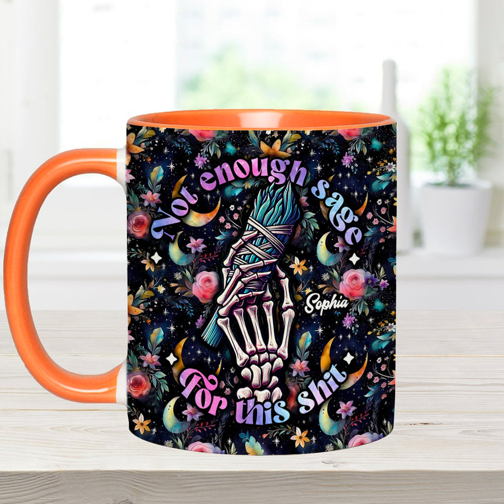 Not Enough Sage - Personalized Witch Accent Mug