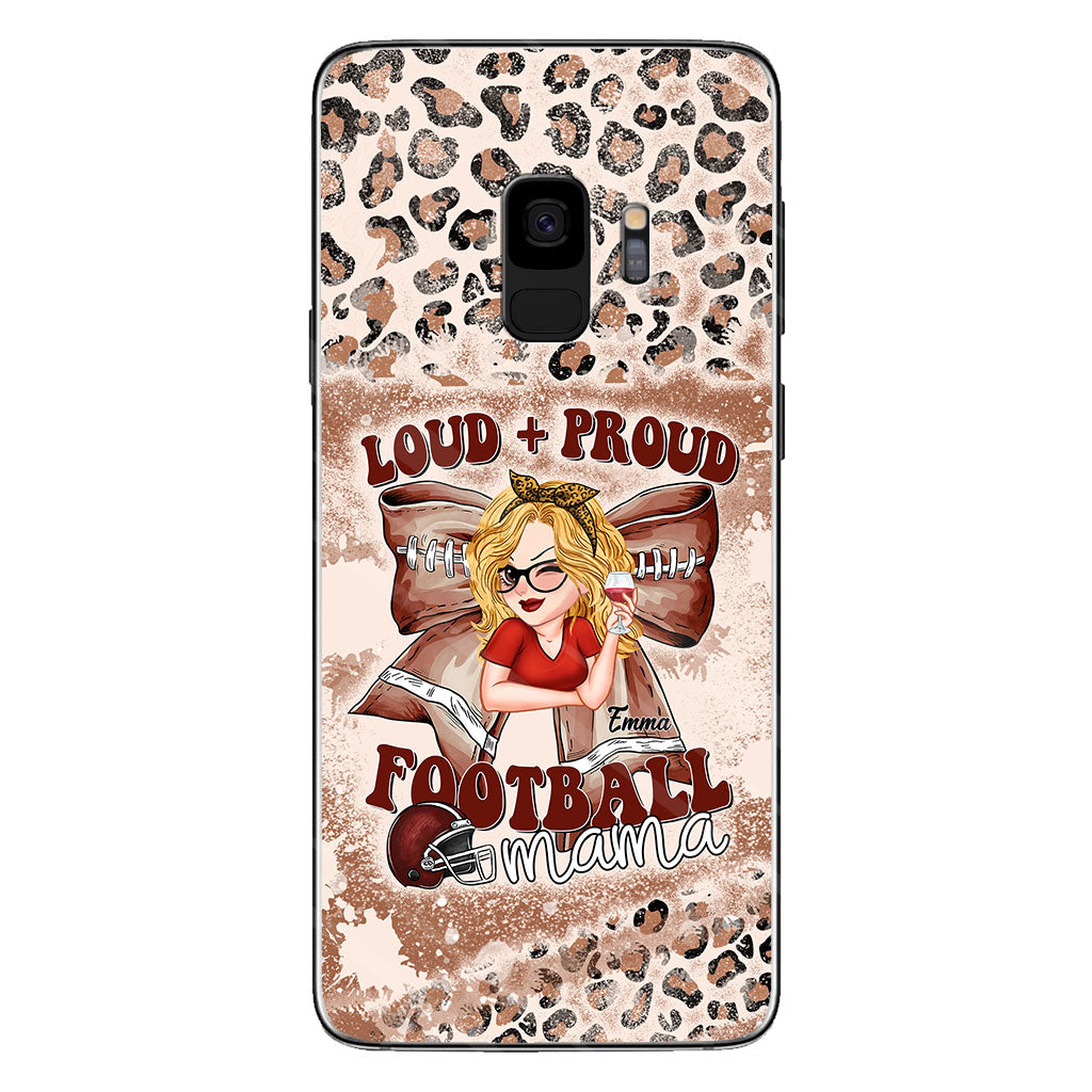 Loud Proud Football Any Title - Personalized Football Clear Phone Case