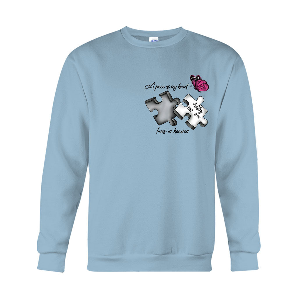 Always On My Mind Forever in My Heart - Personalized Memorial T-shirt And Hoodie