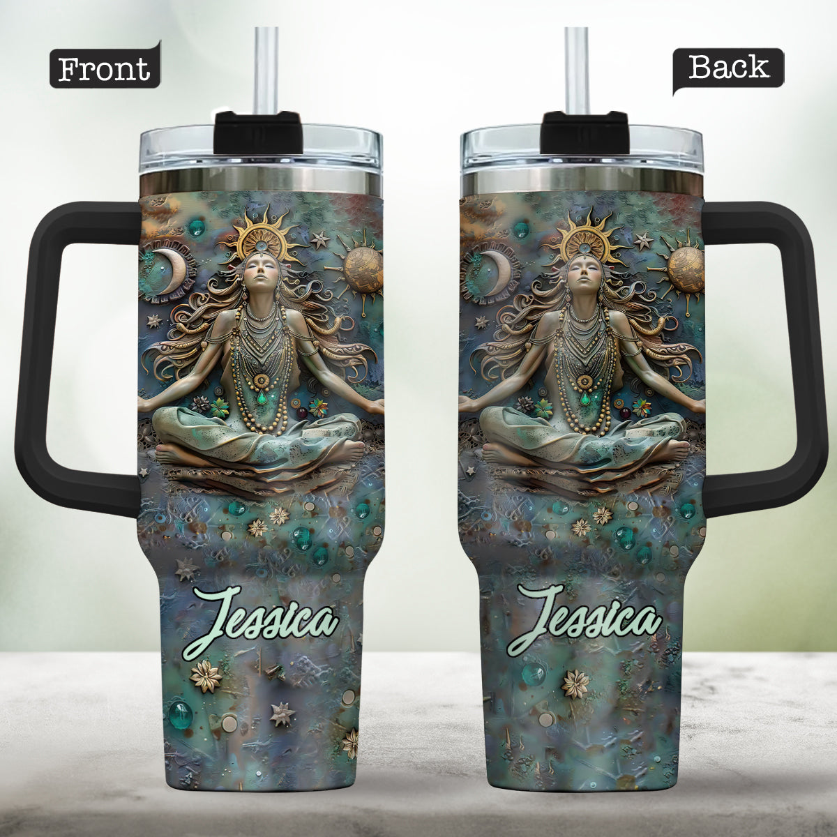 Lose Your Mind Find Your Soul - Personalized Yoga Tumbler With Handle