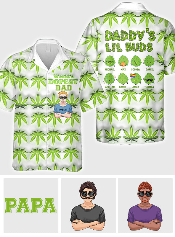 Dopest Dad Ever - Personalized Father Hawaiian Shirt