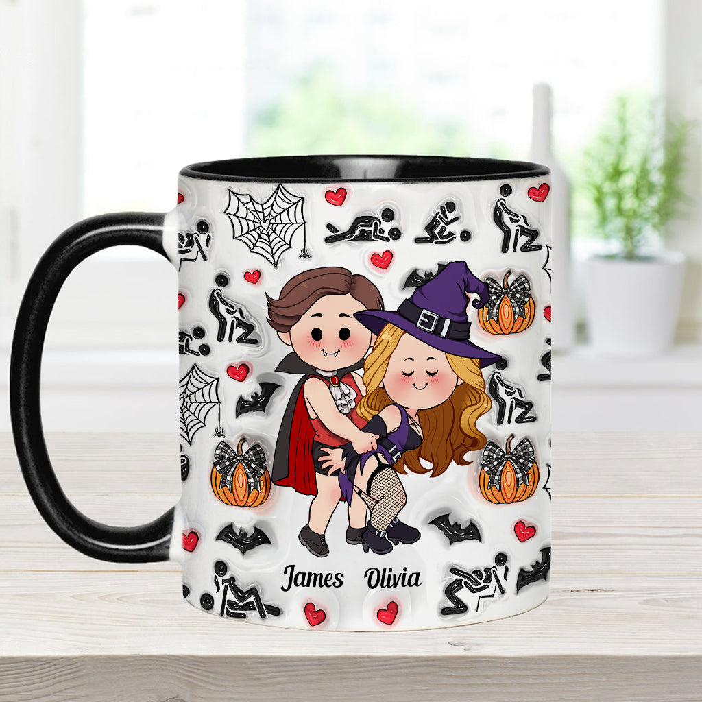 Till Death Do Us Part - Personalized Couple Accent Mug