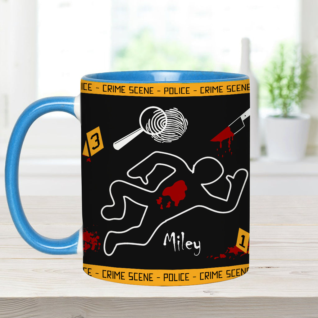 This Is My True Crime Watching Mug - Personalized Accent Mug